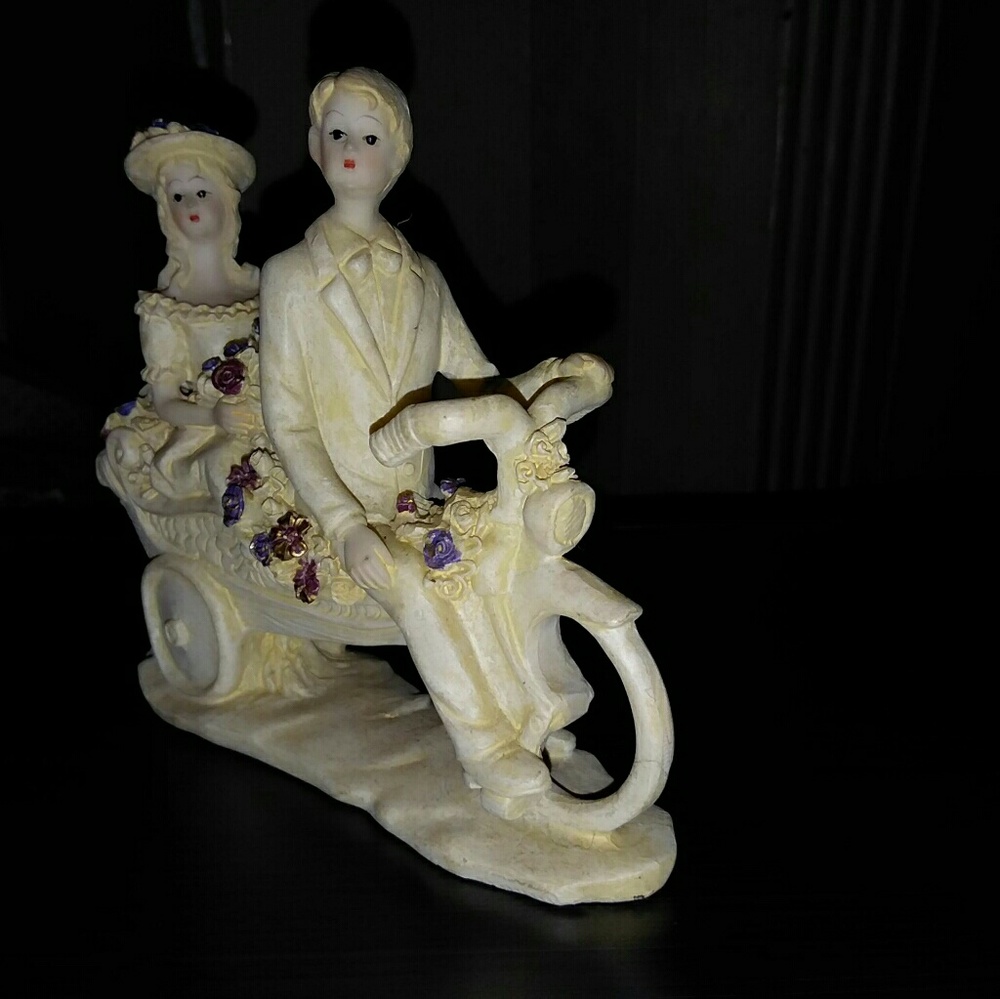 Antique Porcelain Wedding Bicycle